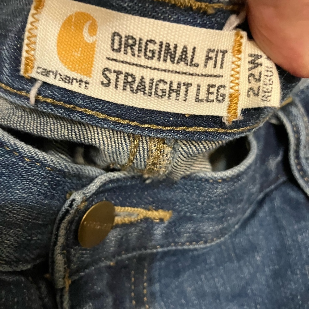Carhartt plus 22W straight fit heavy denim jeans original fit